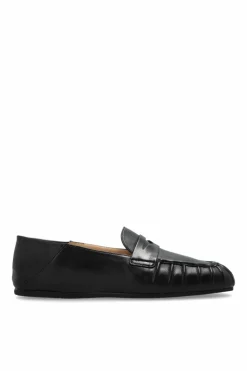 Stuart Weitzman CZARNY Skórzane buty typu `loafers`