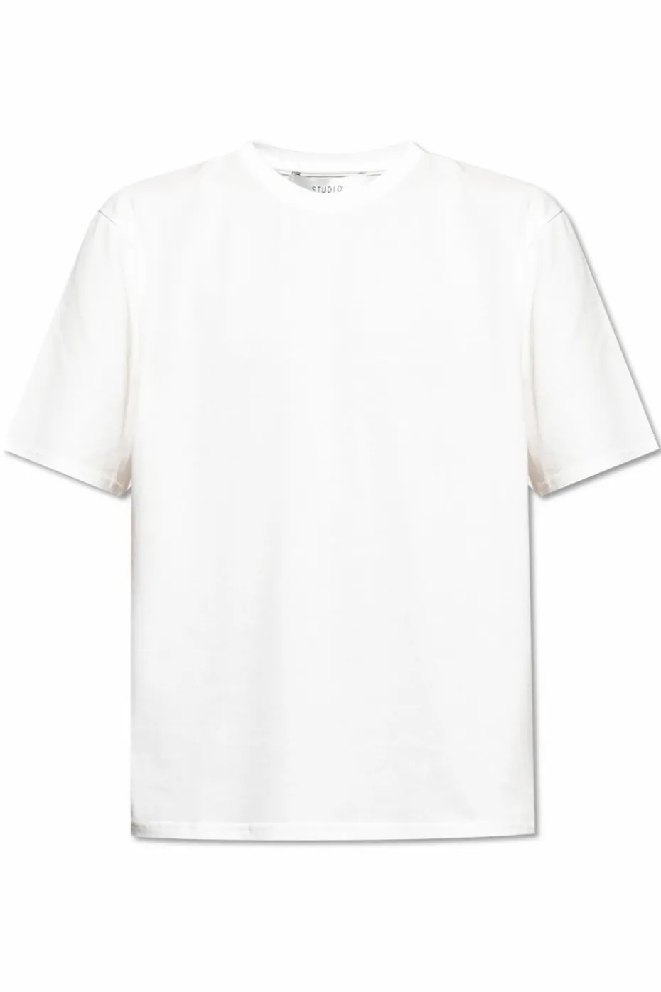 Studio Nicholson BIAŁY T-shirt `Bric`
