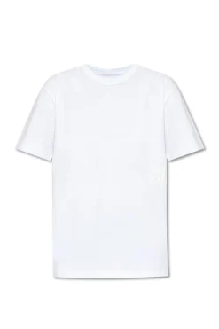 T by Alexander Wang BIAŁY T-shirt z logo