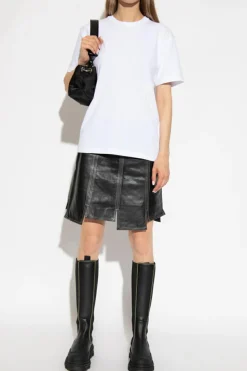 T by Alexander Wang BIAŁY T-shirt z logo