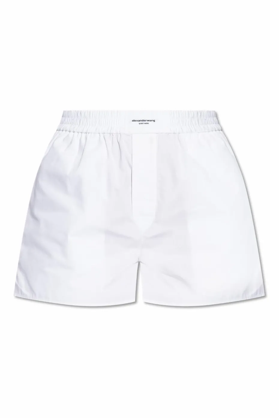 T by Alexander Wang BIAŁY Bawełniane szorty