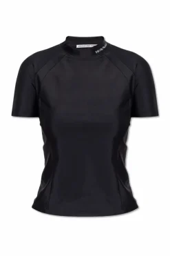 T by Alexander Wang CZARNY Top z logo