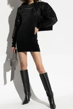 T by Alexander Wang CZARNY Sukienka z logo