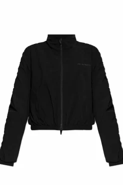 T by Alexander Wang CZARNY Kurtka z nadrukowanym logo