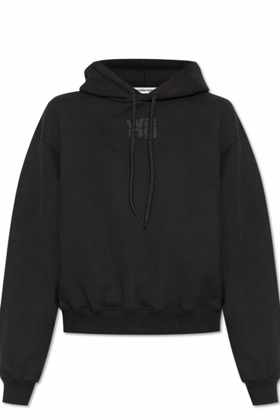 T by Alexander Wang CZARNY Bluza z kapturem