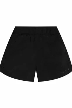 T by Alexander Wang CZARNY Szorty z nadrukowanym logo
