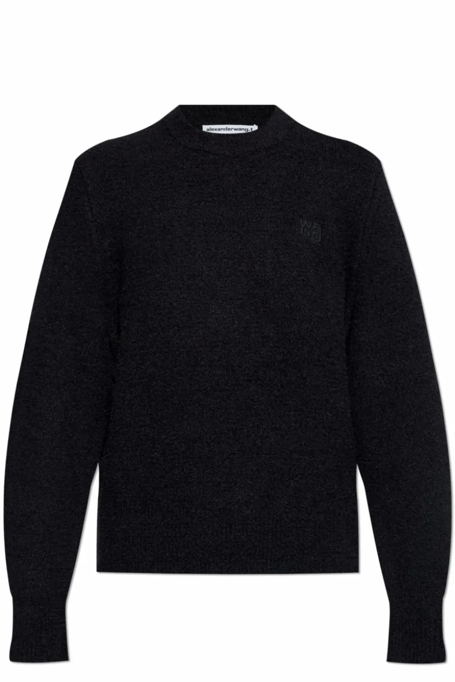 T by Alexander Wang CZARNY Sweter z logo