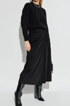 T by Alexander Wang CZARNY Sweter z logo