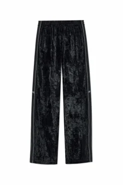 T by Alexander Wang CZARNY Aksamitne spodnie