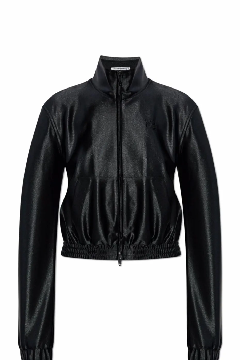 T by Alexander Wang CZARNY Bluza o połyskującym wykończeniu