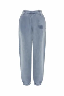 T by Alexander Wang NIEBIESKI Spodnie dresowe z logo