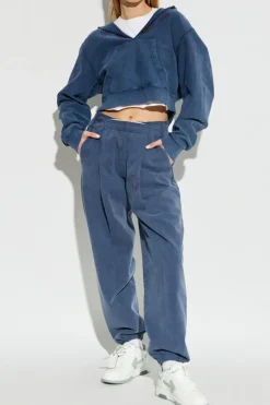 T by Alexander Wang NIEBIESKI Bluza z nadrukiem