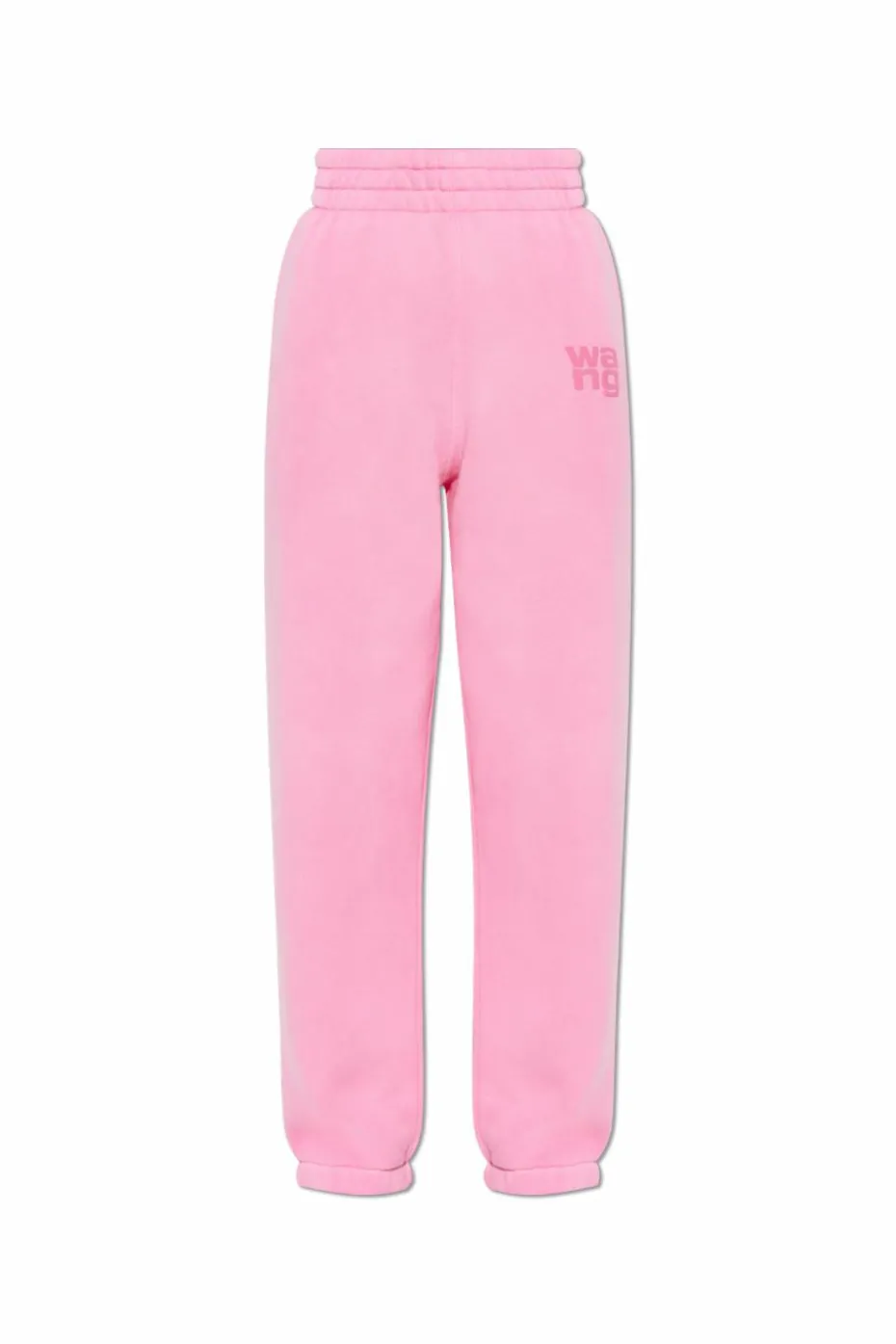 T by Alexander Wang RÓŻOWY Spodnie dresowe z logo