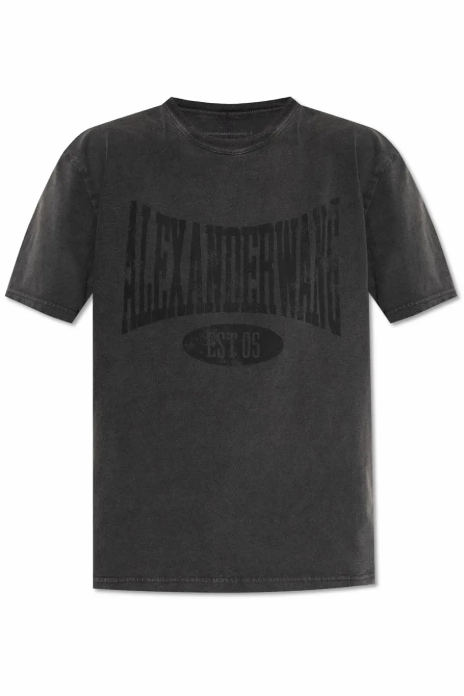 T by Alexander Wang SZARY T-shirt o luźnym kroju