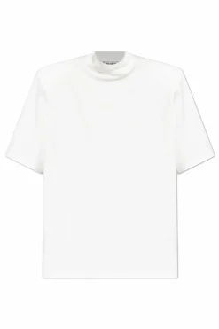 The Attico BIAŁY T-shirt z logo