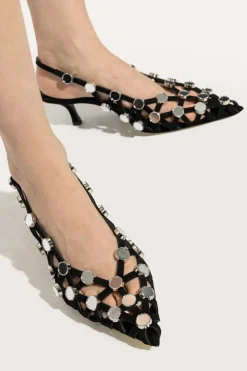 The Attico CZARNY Buty na obcasie `Grid`