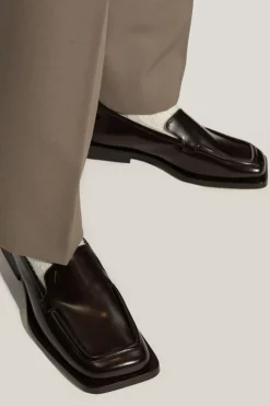 The Attico CZARNY Skórzane buty `Micol`