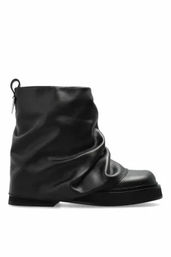 The Attico CZARNY Skórzane botki `Mini Robin`