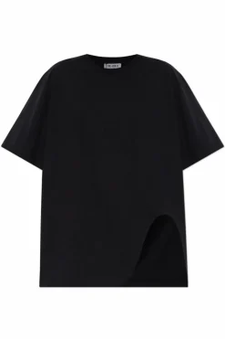 The Attico CZARNY T-shirt z logo