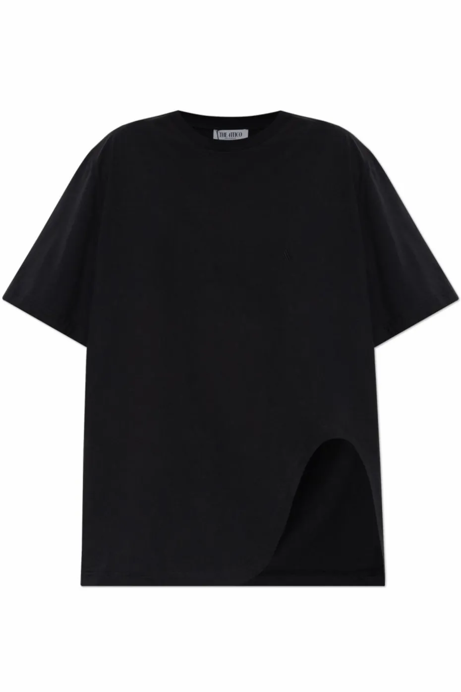 The Attico CZARNY T-shirt z logo
