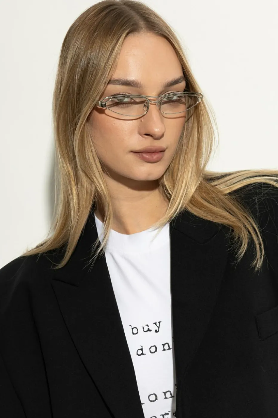 The Attico SREBRNY Okulary korekcyjne