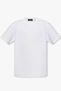 Theory BIAŁY T-shirt z okrągłym dekoltem