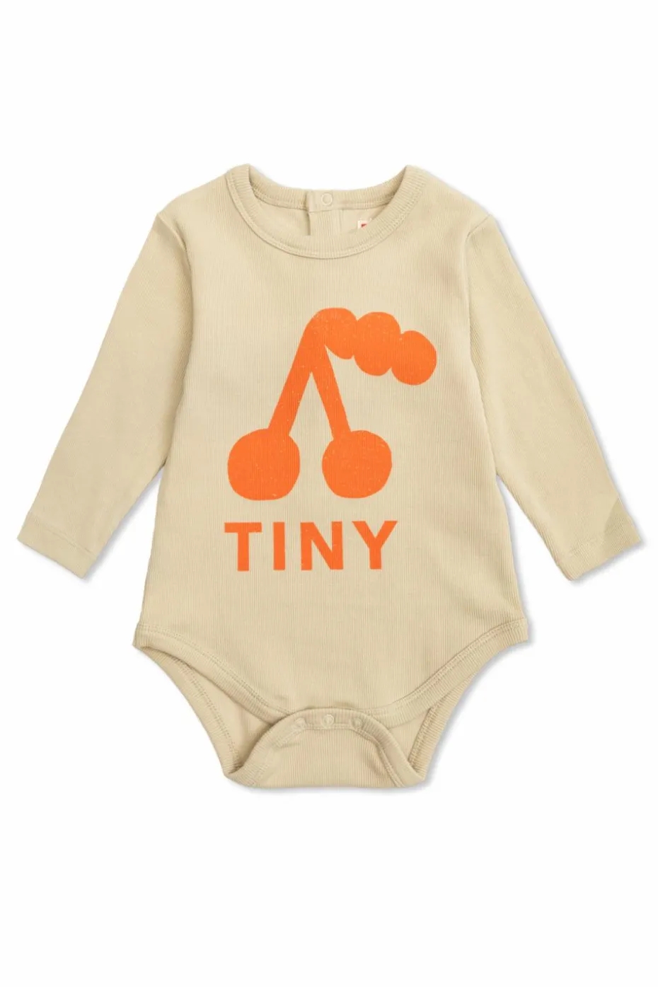 Tinycottons beżowy Prążkowane body