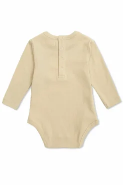 Tinycottons beżowy Prążkowane body