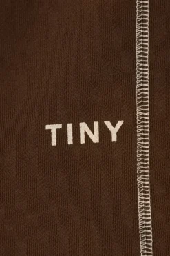 Tinycottons BRĄZOWY Spodnie ze wzorem
