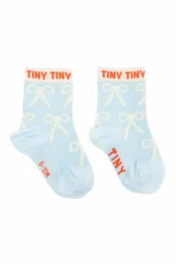 Tinycottons jasnoniebieski Skarpety z logo