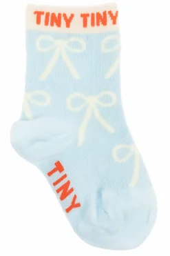 Tinycottons jasnoniebieski Skarpety z logo