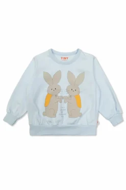 Tinycottons jasnoniebieski Bluza z nadrukiem