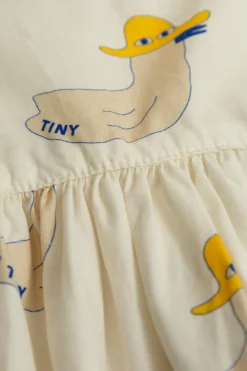 Tinycottons kremowy Sukienka z motywem zwierzęcym