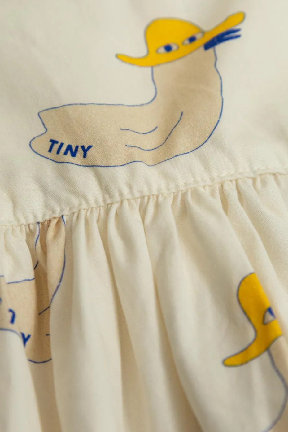 Tinycottons kremowy Sukienka z motywem zwierzęcym