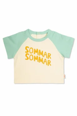 Tinycottons kremowy T-shirt z nadrukiem
