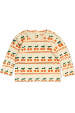 Tinycottons kremowy T-shirt ze wzorem