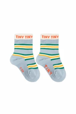 Tinycottons NIEBIESKI Skarpety ze wzorem w pasy