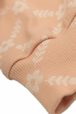Tinycottons RÓŻOWY Kombinezon z motywem kwiatowym