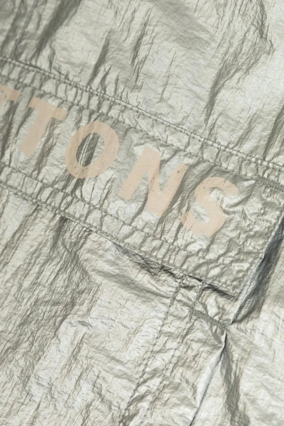 Tinycottons SREBRNY Kurtka z logo