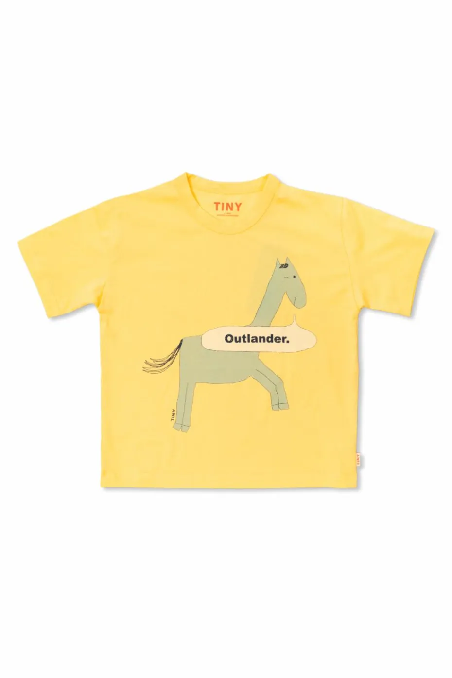Tinycottons ŻÓŁTY Bawełniany t-shirt
