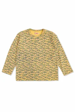 Tinycottons ŻÓŁTY T-shirt ze wzorem