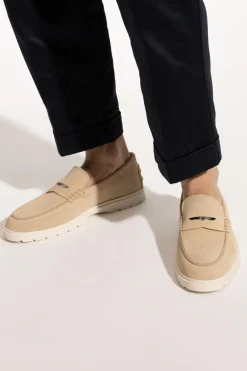Tod’s beżowy Zamszowe buty typu `loafers`