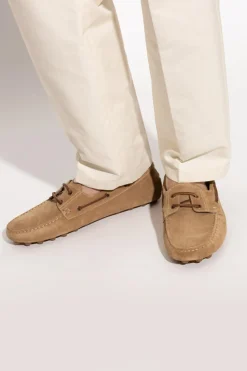 Tod’s beżowy Zamszowe mokasyny