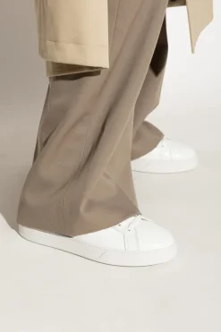 Tod’s BIAŁY Skórzane buty sportowe