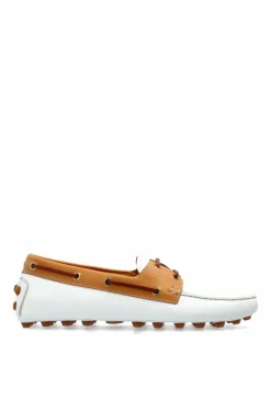 Tod’s BIAŁY Skórzane mokasyny