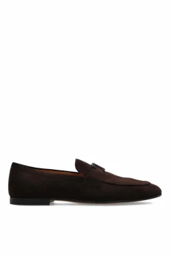Tod’s BRĄZOWY Skórzane buty `Timeless`