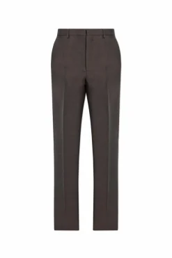 Tod’s BRĄZOWY Wełniane spodnie