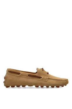 Tod’s BRĄZOWY Zamszowe mokasyny