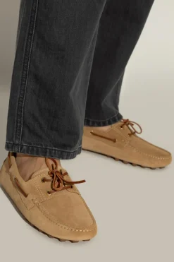 Tod’s BRĄZOWY Zamszowe mokasyny