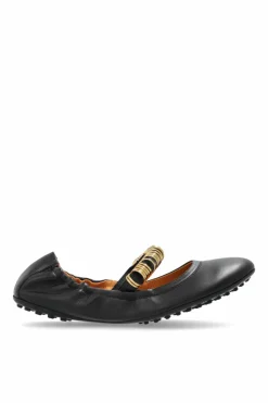 Tod’s CZARNY Skórzane baleriny